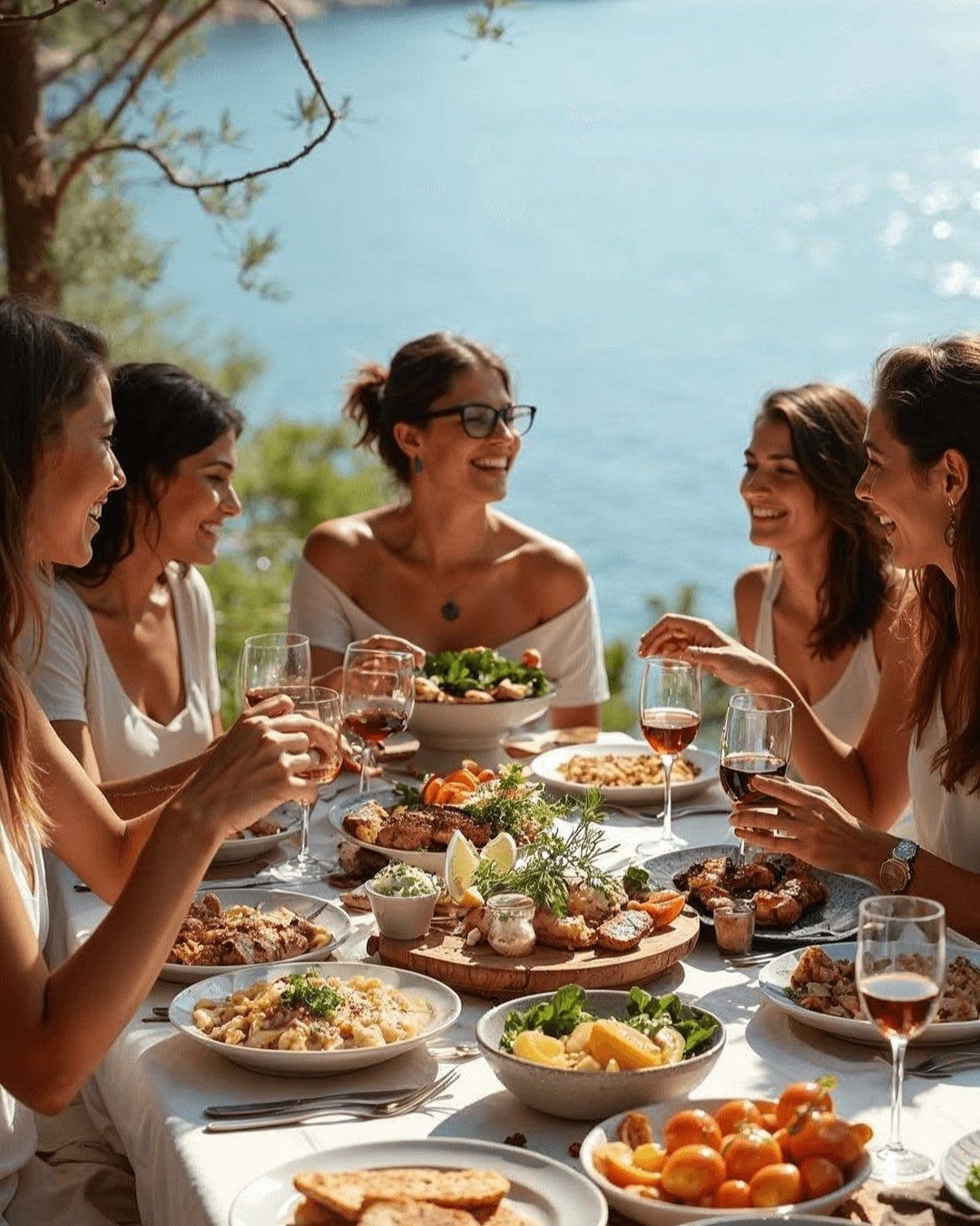 Nordic meal ingredients arranged on table